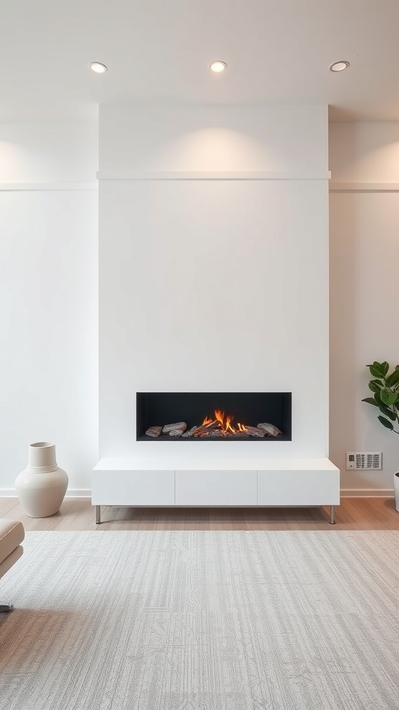 minimalist fireplace design