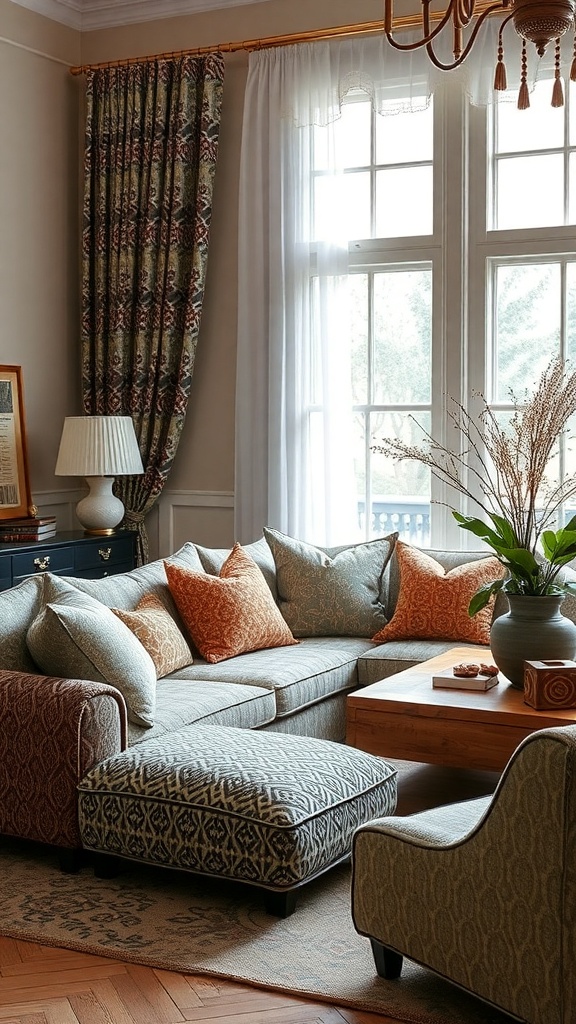mix of patterns and textures 2