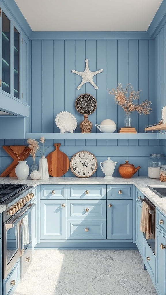 nautical blue accents