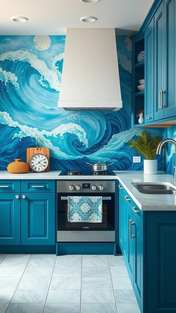 ocean wave inspired decor