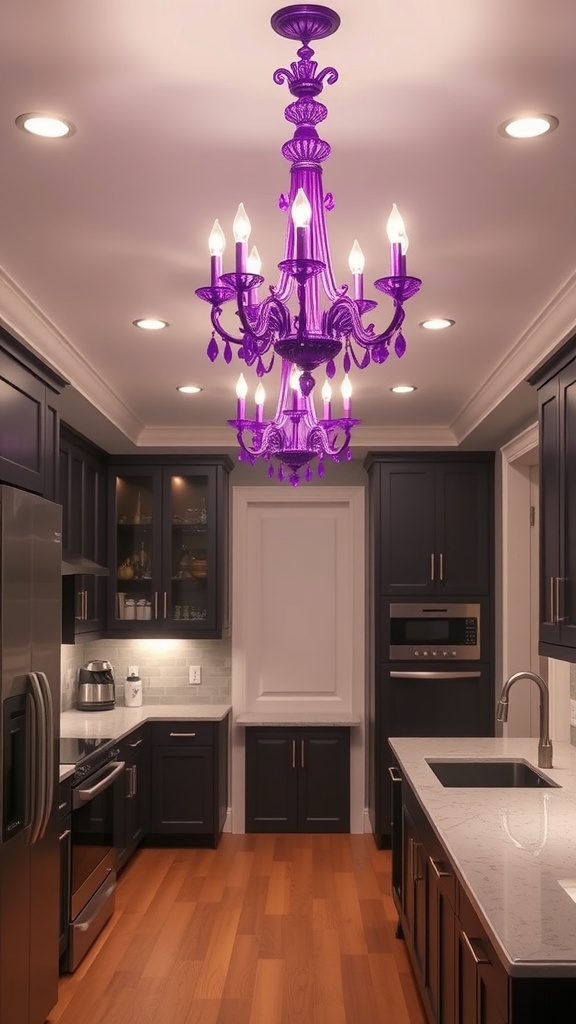 purple lighting fixtures for a unique style