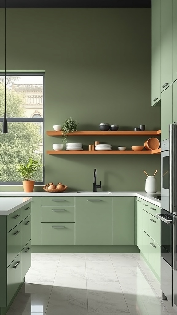 sage green in contemporary designs