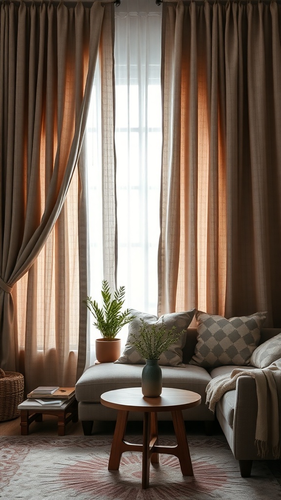 textured curtains for privacy