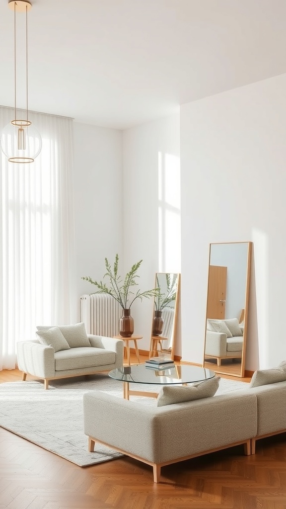 using mirrors to enhance space