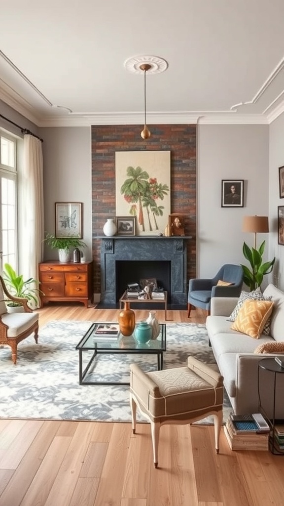 vintage accents in modern design