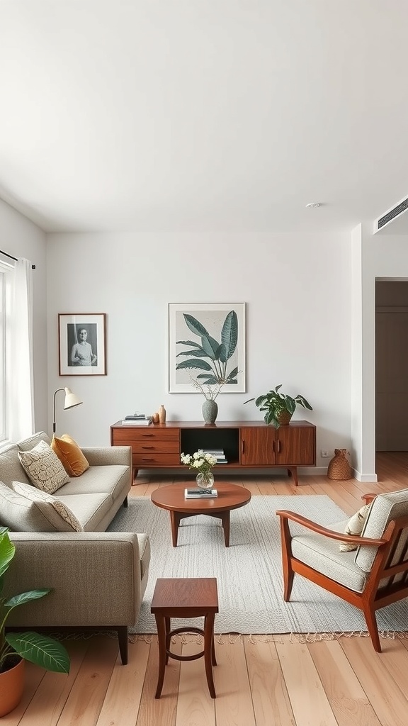 vintage touches in minimalism