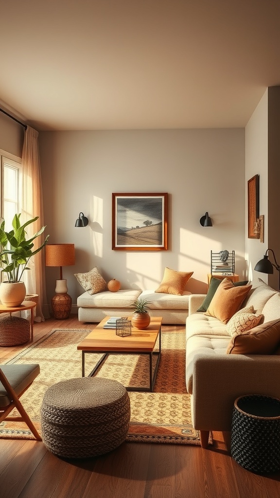 warmth of earthy tones